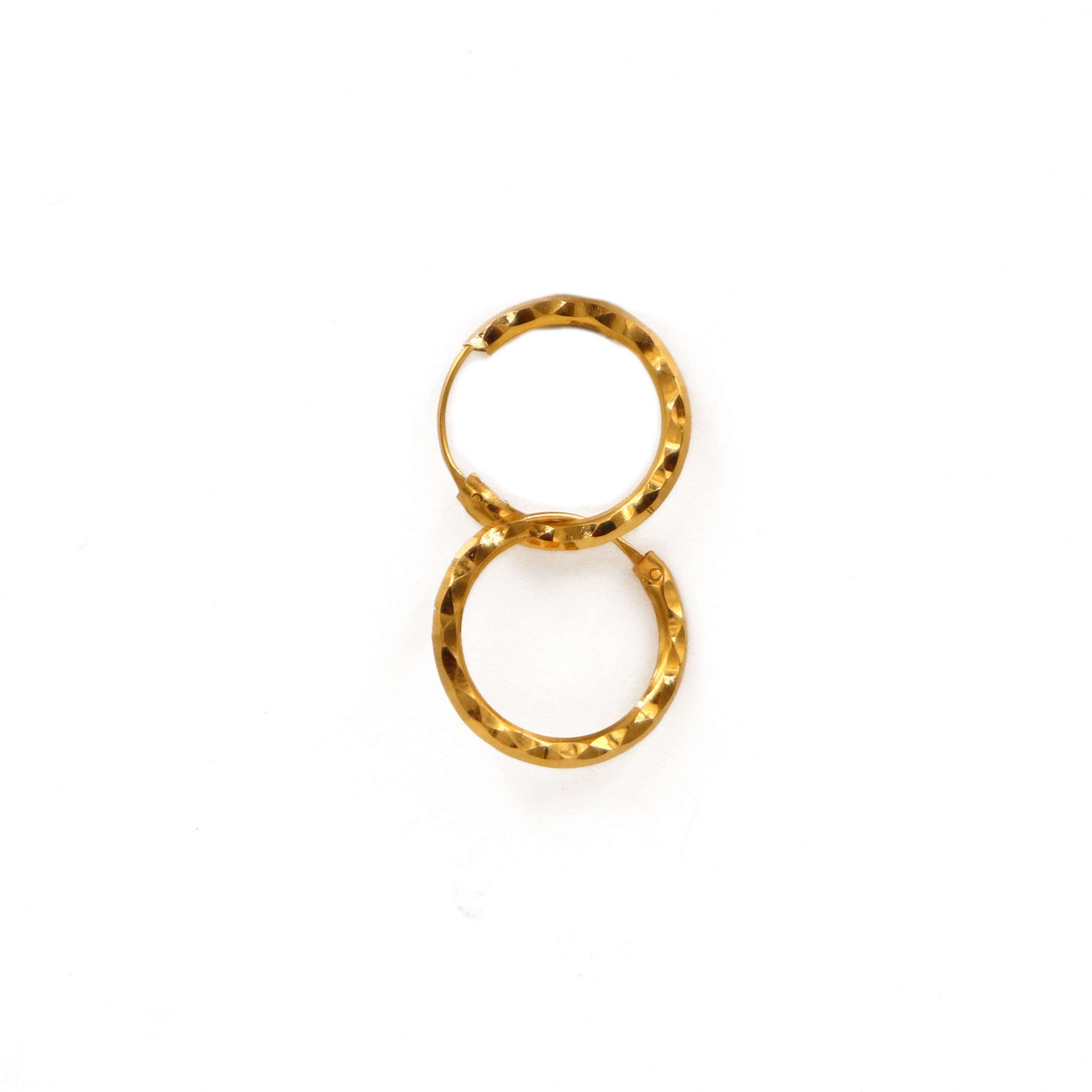Buy 3.00 Carat (ctw) 18K Yellow Gold Round White Diamond Huggie Hoop  Earrings Online at Dazzling Rock